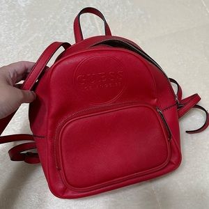 Guess red backpack